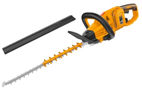 INGCO Brushless Hedge Trimmer (Body Only) Cordless Hedge Cutter 3600spm Blade Length 650mm Tooth Opening 27mm for Hedges, Shrubbery, Bushes CHTLI40028
