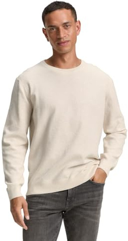 Tom Tailor Herren 1047570 Strickpullover aus Bio-Baumwolle (1er Pack)