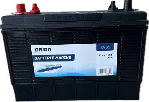Batterie cellule à décharge lente camping car bateau 12v 110ah 330x172x242mm
