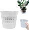 Clear Orchid Pot,Plastic Plant Pots with Drainage Hole and Tray,Breathable Flower Plant Pot,House Plant Pots Nursery Pots for Orchid Repotting Kit,Plastic Plant Pot Nursery Pots for Orchids