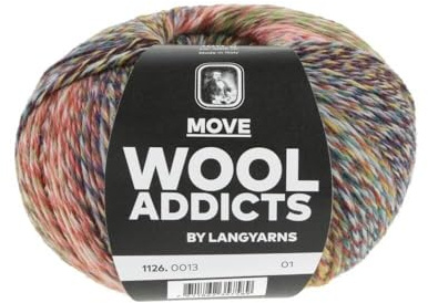 WOOLADDICTS Move (Lang Yarns) 1126.0013 - green/orange/purple/brown