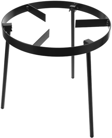 YARNOW Portable Cast Iron Campfire Tripod Stand 9.8In High for Outdoor Cooking, Camping Bbq Grill, Fire Pit Hanging Pot Tripod for Picnic and Family Gathering