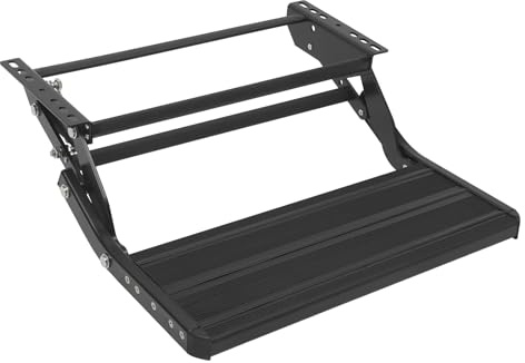QWMEIYOU Trittrapp för Husbil 550x210mm – Stegplatta i aluminiumlegering med 200kg bärkapacitet, för husvagn, släpvagn & skåpbil – Enkel underchassimontering