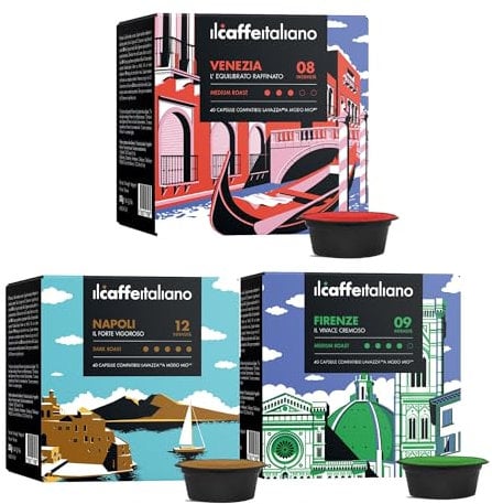 Il Caffè Italiano Capsule Lavazza A Modo Mio Compatibili Kit Degustazione Caffè - 120pz | Capsule Compatibili A Modo Mio | Capsule Compatibili Lavazza A Modo Mio Made In Italy | Frhome