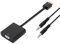 Aisens-Conversor Hdmi A Svga+Audio. Hdmi A/M-Svga/H+Jack 3.5/H. Negro.