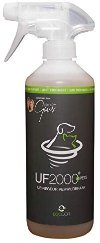 Ecodor UF2000 4Pets Uringeruch Entferner 500ml | 100% Biologischer Urin-Geruchsentferner für Katzen und Hunde Uringeruch | Parfümfrei, Effektiv für Haustiere | Anwendbar auf Holz, Beton, Textilien
