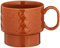 Sagaform Teebecher 400 ml, Coffee&More Kollektion, Farbe Terrakotta, aus Steingut, Höhe 9 cm, Durchmesser 10 cm
