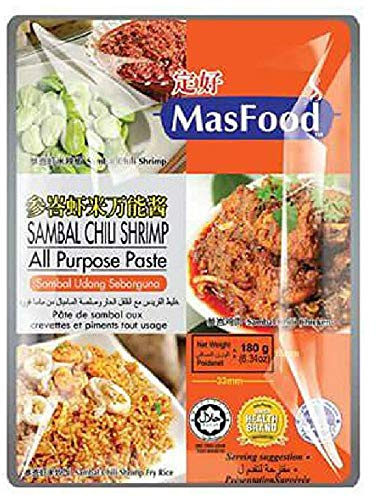 MasFood Sambal Chili Shrimp All Purpose Paste, halal