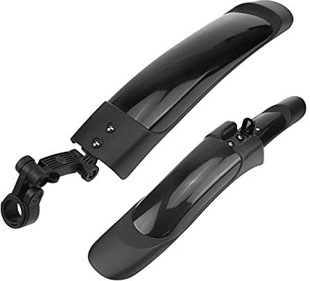 QKURT Bike Mudguard Set, Adjustable Bike Fender Front and Rear Mud Guard for MTB, Road Bike Mountain Bike Mudflap Apply to 20/22/24/26 Inch Bikes