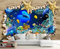 Papel Pintado Dormitorio 3D Playa Concha Estrella De Mar Azul Mar Profundo No Tejida 3D Fotomurales Decorativos Pared