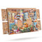 Tektalk Jigsaw Puzzle Board, Jigsaw Saver for Adults, Portable Jigsaw Board with 4 Drawers, Puzzle Table Wooden Puzzle Plateau with Non-Slip Surface for Up to 1,000 Pieces