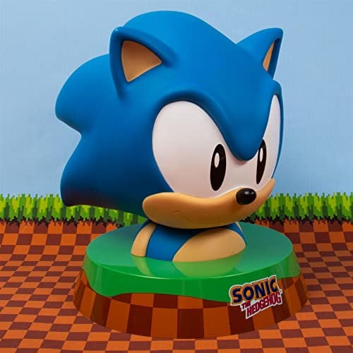 Fizz Creations Sonic Gaming Hed'z, 3D The Hedgehog Head Headphone Stand - Officially Licensed Merchandise