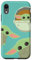 Hülle für iPhone XR Star Wars The Mandalorian Grogu Triple Threat Blaugrün