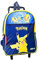 mybagstory Trolley – Pokémon – Blau – Kinder – Schule – Kindergarten – Grundschule – Grundschule – Jungen – Größe 32 cm – verstellbare Träger – Rollen – Geschenkidee, Pokemon – Trolley-