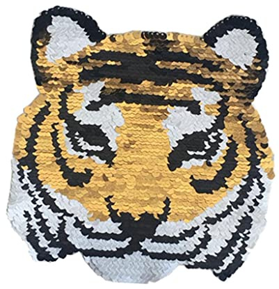 Patch à paillettes réversibles changeant de couleur - 18 x 18 cm - Artisanat tendance pour vêtements, rideaux, jeans, vestes, sacs, chapeaux
