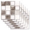 Peel and Stick Tile Stickers Tile Stickers White Rose Gold Stick on Tiles PVC Tile Stickers for Kitchen Heat Resistant Waterproof Self Adhesive Wall Tiles Peel and Stick Wallpaper Stair Stickers Self