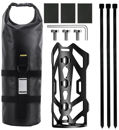 Kexpery Borsa per forcella da 5 l, leggera, impermeabile, con cinghia riflettente, grande capacità, per mountain bike e bici da strada (mountain bike)