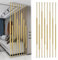 Trennwand Raumteiler Für Innen, Vertikale Wohnzimmer/Büro Privatsphäre Metall Säule Dekor Für 80-120 cm Breiten Raum, Moderne Trennwände Paravents Post(Color:Gold,Size:8PC High 1.2m/3.9ft/47.2in)