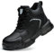 Nasogetch Scarpe Antinfortunistiche Uomo Donna Alte Scarpe da Lavoro Impermeabile Stivali da Lavoro Leggere Comode con Punta in Acciaio 9193 Nero 39 EU