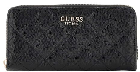 GUESS Laurel SLG Large Zip Around Wallet L Black
