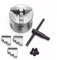 OURNXI K11-80 3-Backen-Drehfutter, manuell, selbstzentrierend, Metall, K11-80 Drehfutter mit Backen, Drehmaschinen-Zubehör