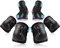BOSONER Knieschoner Kinder Schoner Inliner Protektoren Schützer Inline Skates Knie Und Ellenbogenschützer Knieschützer Skateboard Rollschuhe (Schwarz#New, S(3-8 Jahren))