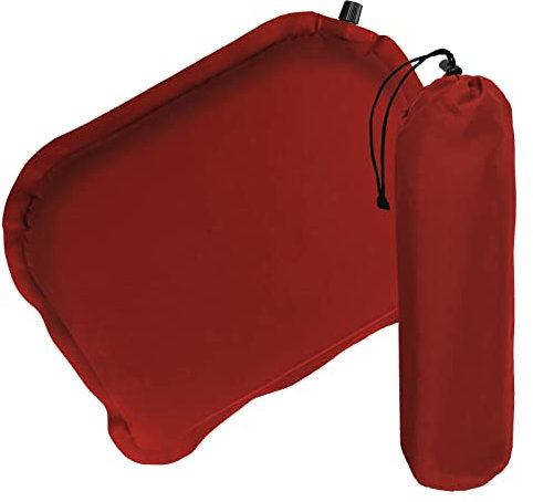 ALPIDEX Selbstaufblasendes Camping Sitzkissen 40 x 30 x 3,8 cm Stadion Thermo Kissen Isolierend Outdoor Sitzmatte Ultraleicht, Farbe:Power Red