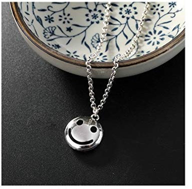 lachineuse Halskette Smiley Silber, entre 45 cm et 47.5 cm de longueur., Silber, Keine