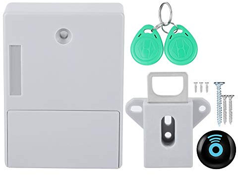 Cabinet & Furniture Locks, RFID Hidden Cabinet/Drawer Digital Lock, Hidden Electronic Sensor DIY Lock Kits for Wooden Cabinet Drawer Locker Cupboard