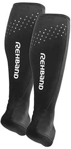 Rehband Neopren Achillessehnenbandage Herren & Damen, 1 Paar Sprunggelenkbandage unterstützt bei Achillessehnenentzündung & Schmerzlinderung