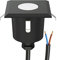 ledscom.de LED Bodeneinbauleuchte AGENA für außen, IP65, schwarz, eckig, 6 x 6cm, warmweiß