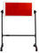 LLAA Tischtennis Rebound Tafel Fachmann Tischtennis-Rebound-Board Mit Ständer Und Rad, Freistehend Single Self Ping Pong Training Springback-Maschine, (Color : Red)