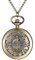 Avaner Retro Taschenuhr mit Kette Klassisches Altmodisches Steampunk Motorrad Design Kettenuhr Unisex Anhänger Halskette Analog Handaufzug Uhr für Männer Frauen