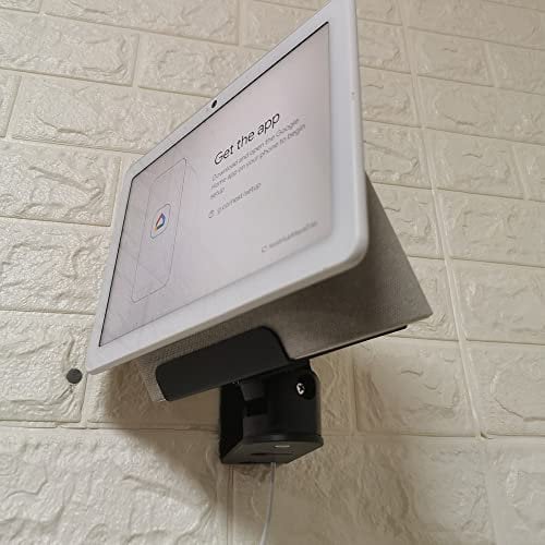 ATOPCAENRT Wall Mount for Google Nest Hub Max, Wall Mount Bracket, Space-Saving Design for Home, Office, Kitchen, Bedroom, Compatible with Google Nest Hub Max 10 Display, Adjustable Viewing Angles