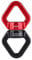 Yuecoom 30KN Swing Swivel, Swing Spinner, Carabiner Swivel, Climbing Rope Swivels for Spider Web Tree Swing, Hanging Hammock, Children's Pod Swing(Red-Black)