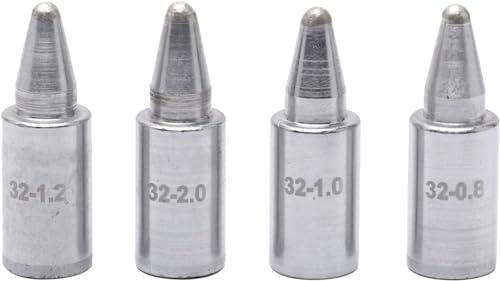 YIHUA #948DN 4er-Set Entlötköpfe (0,8 mm, 1,0 mm, 1,2 mm, 2,0 mm) Nur für die YIHUA 948D-III 948D-I Entlötstation, Langzeit-Typ, für das EU-Modell.