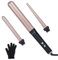 Layhou Hair Curler Set with 3 Interchangeable Curling Wand, Negative Ionic Ceramic Curling Tongs 160°C-230°C Adjustable Temperature Curling Iron for Long and Short Hair