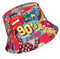 Eigso Unisex Retro Oldschool Hip Hop Eimer Hut für Frauen Männer Trend Vintage Party Fischer Hut für Frau Mann