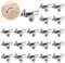 20Pcs Cheville de Support d'Étagère en Forme de L, Taquet Etagere en Métal Nickelé de 5mm, Lourd Devoir Support de Clips à Angle Droit pour Meubles Armoires Bibliothèques Placard (B)