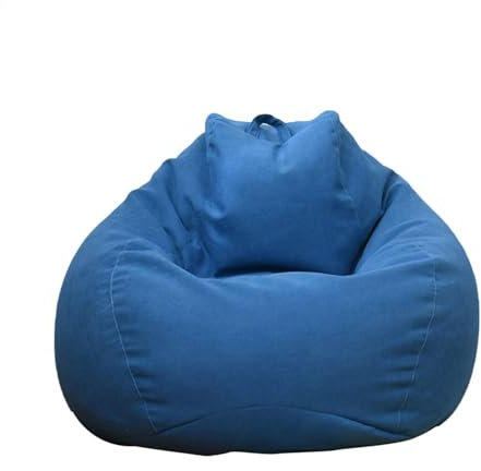 Sitzsack-Hülle 90 x 110 cm waschbarer Baumwoll-Leinen Schutzbezug