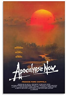 BBSYDH Leinwand Druck Poster 30 * 50cm Senza Cornice Apocalypse Now 70S Movie Poster Vintage Poster Cool Artworks Home Decor Poster Idea Regalo