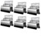 Fauhapyway Support de montage en acier inoxydable pour panneau solaire RV Yacht Coffre de toit Stabilisateur Photovoltaïque Accessoires Système de support 7 x 2,85 x 6,5 cm (6 pièces)