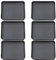 Bandejas para la entrada para la entrada, 6 piezas bandeja de zapatos húmedo sin deslizamiento, bandeja de alfombrillas de plástico, alfombrillas de servicio pesado para limpieza, jardinería, plantas