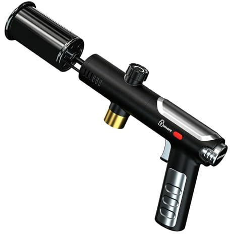 Powerful Propane Torch Gun Grill Torch Gun, Powerful Blow Torch for Cooking, Kitchen Blow Torch Blowtorch for Searing Steak, BBQ and Charcoal Start (Propane Tank Not Included)