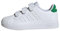 adidas Advantage Base 2.0 Shoes Children, Zapatos Bajos Que no Son de fútbol Unisex Adulto, Cloud White/Cloud White/Green, 35 EU