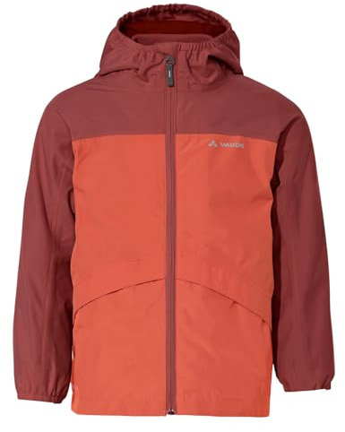 VAUDE Unisex Kinder Kids Escape 3in1 Jacket Doppeljacke, Hotchili, 122-128