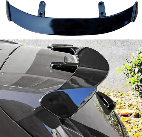 GZWQSB88 Auto Heckspoiler für BMW Serie 5 Series 5er G31 Touring Wagon Estate 2017-2020 2021 2022 2023, ABS Heckflügel Spoiler Kofferraumlippe Spoiler Dachspoiler Auto Zubehör,Bright Black