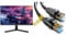 KOORUI 24 Inch Computer Monitor - FHD 1080P Gaming Monitor 165Hz VA 1ms, AdaptiveSync Technology & Akake Cat 8 Ethernet Cable, 0.5M 1M 2M 3M 5M 6M 9M 12M 15M 18M 30M Heavy Duty High Speed Internet