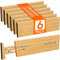 Lifewit 6 Pack Bamboo Drawer Dividers 4 High, 12-17 Adjustable Drawer Organisers for Clothes, Expandable Dresser Separators in Bedroom/Bathroom/Kitchen/Office Organization and Storage
