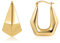ASH'S CHOICE Ohrringe Gold Creolen Klobig Damen 14k Echt Vergoldete Sechs Eckig Ohrringe Creolen Silber 925 Ohrringe Eckig Kleine Huggie Creolen Klobig Dick Leicht Chunky Gold Ohrringe Dupes Damen